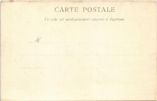 Lady art postcard, romantic couple, fishing