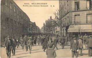 1925 Billancourt (Boulogne-Billancourt), Sortie des Usines Renault / Renault workers leaving the factory (EK)