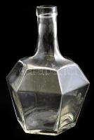 Braun feliratú üveg, kis csorbákkal, m: 16 cm