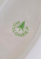 Hollóházi Magyar Vöröskeresztes szett. Kulacs, tányér,, tálka, Matricás, jelzett, hibátlan d: 26 cm