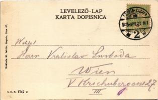 1905 Zagreb, Zágráb, Agram; Bakaceva ulica / Rue de Bakac / street view, church, shops of Josip. B. ...