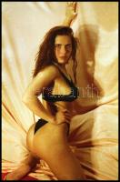 cca 1988 Modellválogatáshoz vizuális feljegyzések, szolidan erotikus felvételek, 20 db vintage NEGAT...