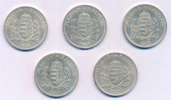 1926-1939. 1P Ag (5xklf) teljes sor T:1-,2
Adamo P6