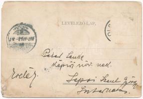 1907 Polgárdi, Katolikus templom, községháza (ázott / wet damage)