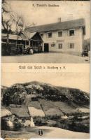 Loich (bei Kirchberg an der Pielach), F. Tiaschl's Gasthaus / inn, hotel, general view. Johann Riediger Photograph (fl)