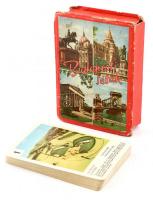 Budapesti séták kvartett játékkártya, eredeti dobozában, leírással