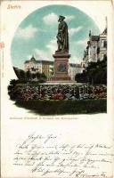 1901 Szczecin, Stettin; Denkmal Friedrich d. Grossen am Königsplatz / Frederick the Great monument (EB)