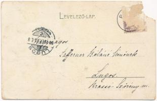 1901 Piszke (Lábatlan), Gerenday ház, hajóállomás, kaszinó  (EM)