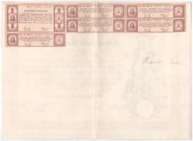 Szekszárd 1924. "A Szekszárdi Takarékpénztár" tíz részvénye egyben, összesen 250.000K-ról,...