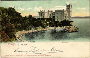 1902 Trieste, Trst; Miramar / castle, villa (EK)