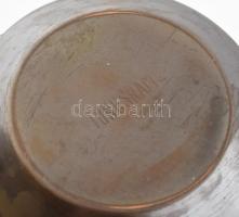 Iparművész rét váza, hozzá két hamutartó. m: 17 cm, d: 10 cm