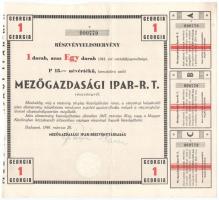 Budapest 1946. 4db klf részvény, közte "Urikány-Zsilvölgyi Magyar Kőszénbánya-Részvénytársaság&...