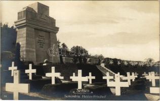 1917 Semendria, Serbien. Helden-Friedhof / WWI German military cemetery in Smederevo, soldiers' graves