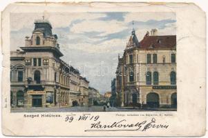 1899 (Vorläufer) Szeged, Híd utca, Katai László és Gonda János üzlete (b)