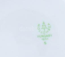 Hollóházi porcelán Buda régi látképével díszített bögre, korsó. Matricás, jelzett, hibátlan  14,5 cm