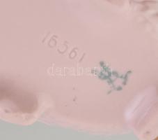 Ékszerdoboz furulyázó kisfiúval díszített Bavaria porcelán. Kézzel festett, aranyozott, jelzett, hib...