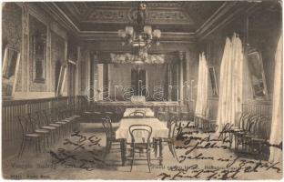 1907 Nadrág, Vasgyár, Tiszti kaszinó terme, belső. Árpád Rusz / officers casino of the iron works, interior (fl)