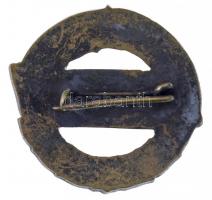 1953. "Érdemes orvos" zománcozott Br jelvény eredeti tokban, igazolvánnyal (~25mm) T:1-