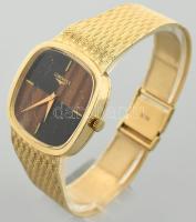 Longines 14K arany, férfi karóra cca 1960, kézi felhúzós szerkezettel. Jelzett tok, szerkezet, 14K j...