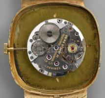 Longines 14K arany, férfi karóra cca 1960, kézi felhúzós szerkezettel. Jelzett tok, szerkezet, 14K j...