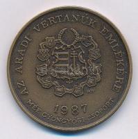 Bognár György (1944-) 1987. "MÉE Gyöngyösi Csoport - Aradi Vértanúk / Nagysándor József" B...