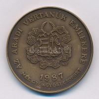 Bognár György (1944-) 1987. "MÉE Gyöngyösi Csoport - Aradi Vértanúk / Nagysándor József" B...