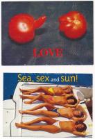 10 db MODERN erotikus motívum képeslap / 10 modern erotic motive postcards