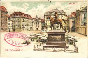 1899 (Vorläufer) Wien, Vienna, Bécs; Am Hof / market square. litho (EB)