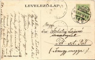 1905 Arad, Maros-part. Kerpel Izsó kiadása / Mures riverbank (EK)