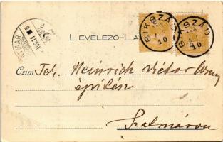 1900 Bikszád, Bixad; a bikszádi Szent Bazil-rend monostora és kegytemploma. "Kosmos" (Buda...