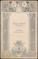 cca 1910 Anya gyermekével, keményhátú fotó Weisz Hugó aradi műterméből, szecessziós hátlappal, 16,5×...