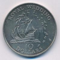 Kelet-Karibi Államok 1981. 10$ Cu-Ni Királyi esküvő T:1- East Caribbean States 1981. 10 Dollars Cu-Ni Royal Wedding C:AU Krause KM#9