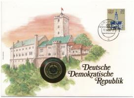 NDK 1984. 20pf, felbélyegzett borítékban, bélyegzéssel, német nyelvű leírással T:1  GDR 1984. 20 Pfennig in envelope with stamp and cancellation, with German description C:UNC