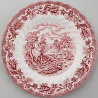 Myotts Country Life angol porcelán teás és süteményes készlet, 12 db tányér + 12 db csésze aljjal + ...