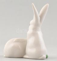 Herendi porcelán nyuszipár, kézzel festett, jelzett,  hibátlan, 8,5x7,5 cm