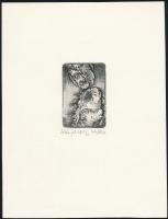 Sulyok Gabriella (1939-): Istár-jel. Rézkarc, papír, jelzett. Művészpéldány E.A. X/XV számozással. 6...