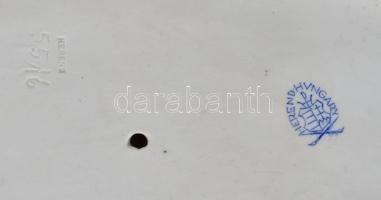 Herendi malacos lány, kézzel festett, jelzett  hibátlan, 13x9 cm