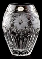 Ólomkristály váza. Hibátlan m: 22 cm