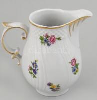 Hollóházi porcelán két személyes teás készlet tálcával. Kézzel festett, jelzett, hibátlan