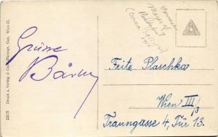 Bürgermeister Dr. Bárczy / Bárczy István Budapest polgármestere, hátoldalon az aláírásával / István ...