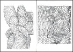 Nagy Pál (1929-1979): Mappa "Buja formák" című tusrajz sorozata után 6 db szitanyomattal. ...