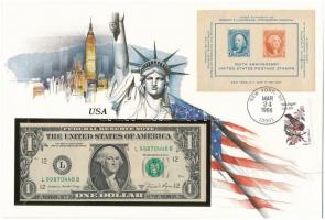 Amerikai Egyesült Államok 1981. 1$ felbélyegzett borítékban, bélyegzéssel T:I  USA 1981. 1 Dollar in envelope with stamp and cancellation C:UNC
