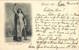 1898 (Vorläufer) Clara Ward, Chimay hercegnő (Rigó Jancsi felesége) / Prinzess Chimay / Clara Ward, Princesse de Caraman-Chimay (wife of Jancsi Rigó) (EK)