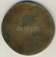 1987. "Aczél Györgynek" nagyalakú Br emlékérem. Szign.Szemetny T:2