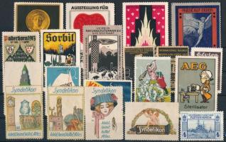 Németország 1905-1914 20 db klf dekoratív levélzáró, érdekes grafikákkal