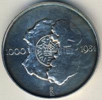 1986. "A magyar pénzverés kezdete-Esztergom" piefort ffém emlékérem T:2