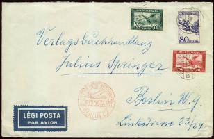 Airmail cover to Berlin, Légi levél Berlinbe