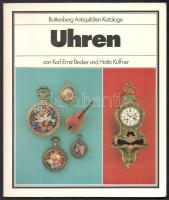 Karl-Ernst Becker, Hatto Küffner: Uhren. Battenberg Antiquitaten-Kataloge. München, 1985, Battenberg. 187 p. Antik órák katalógusa, német nyelven. Harmadik kiadás. Képekkel gazdagon illusztrálva. Kiadói papírkötés, jó állapotban.