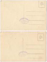 Berettyóújfalu, mezőgazdászok a terepen. Varga Imre fényképész - 2 db régi fotó