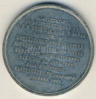 1867. "Á. H. Ev. Ker. Collegium-Eperjes" ffém emlékérem T:2/3+ kis ph